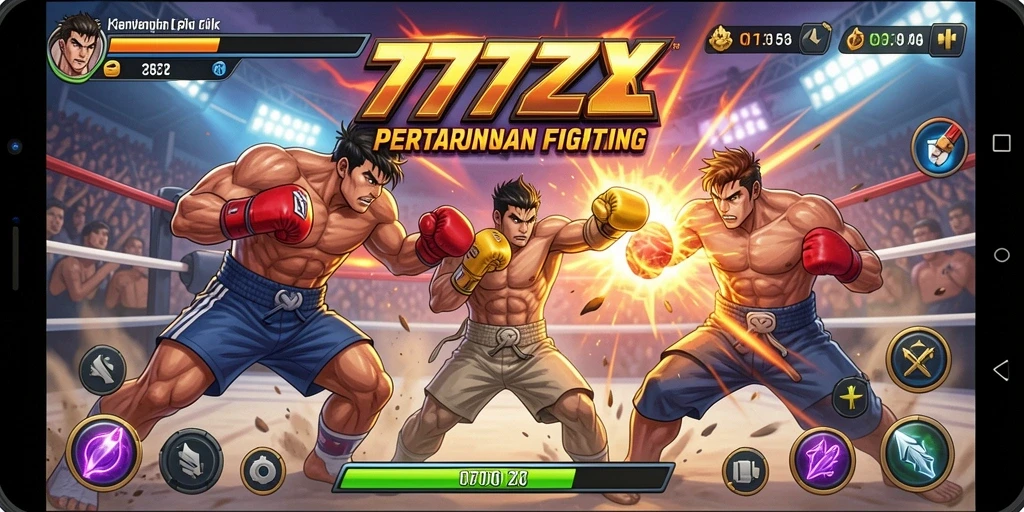 Screenshot gameplay 777ZX yang intens dan penuh aksi.