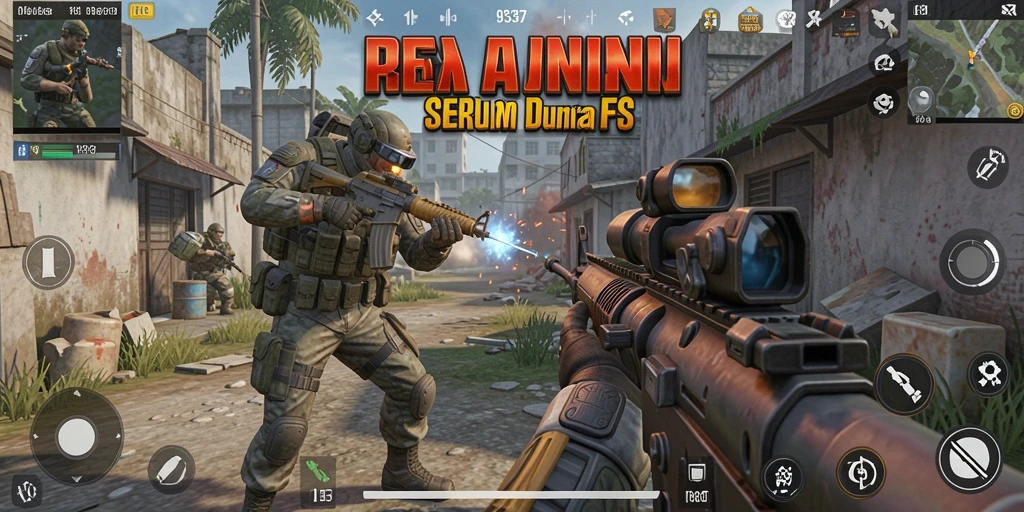 Tampilan visual menakjubkan dari gameplay FPS di 93337.