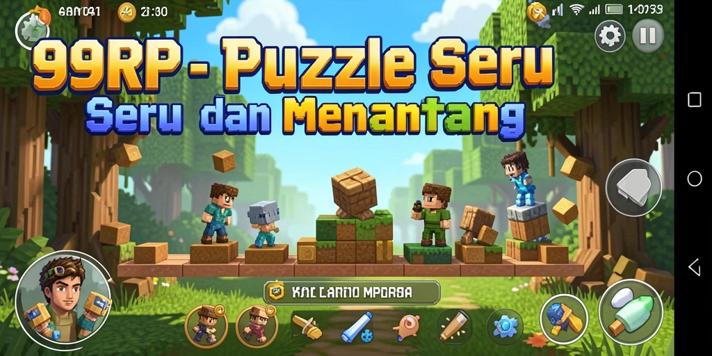 Tampilan gameplay puzzle yang menarik di 99RP.