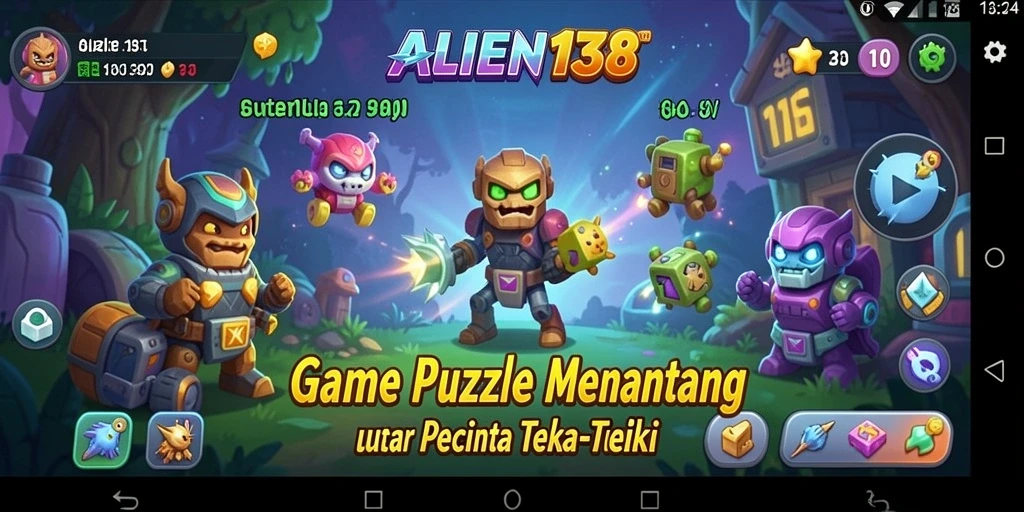 Tampilan gameplay menantang dalam ALIEN138 dengan teka-teki yang memikat.