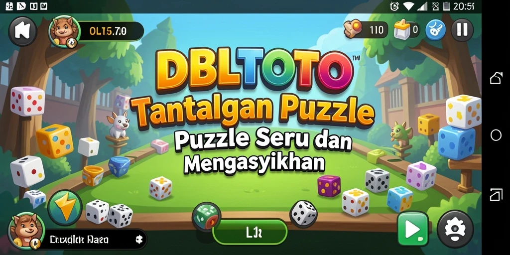 Tampilan gameplay DBLTOTO menampilkan berbagai teka-teki menarik yang menantang.