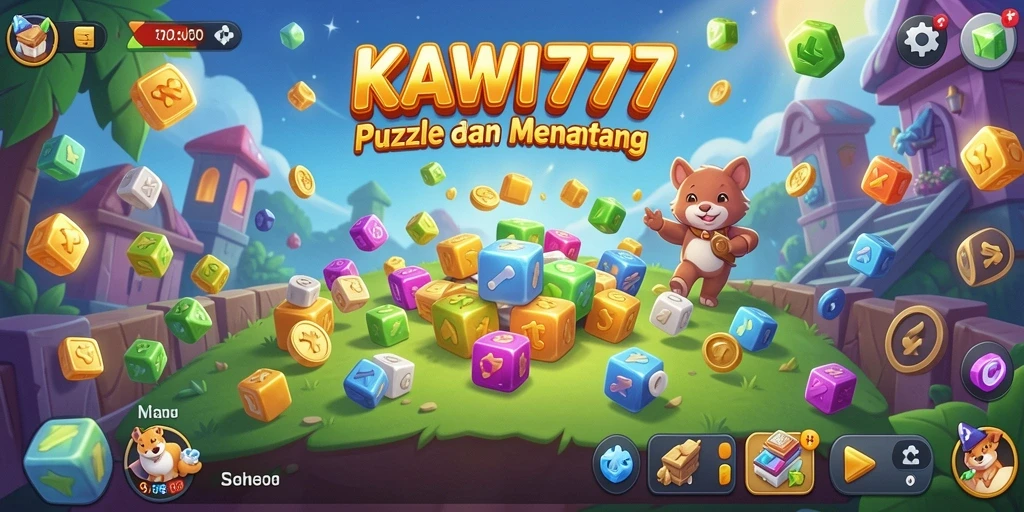 Screenshot gameplay KAWI777 menampilkan tantangan puzzle yang menarik.
