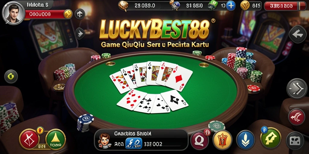 Screenshot menunjukkan gameplay QiuQiu yang seru dan strategis.