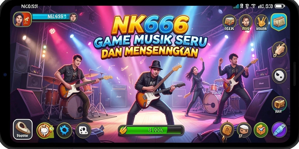 Gameplay seru dari NK666 dengan variasi lagu yang menarik.