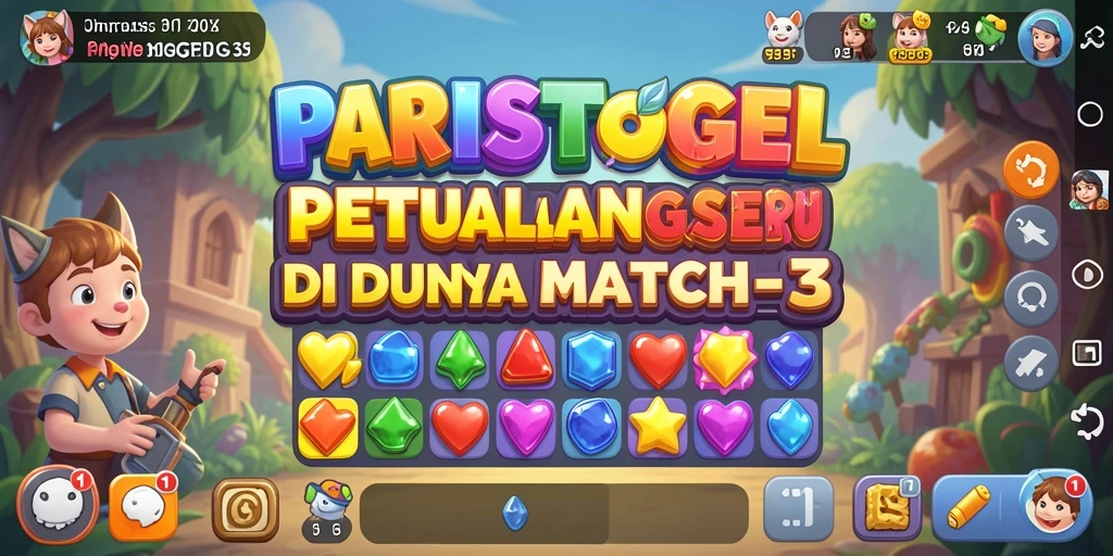 Tampilan gameplay PARISTOGEL dengan grafik cerah dan tantangan seru