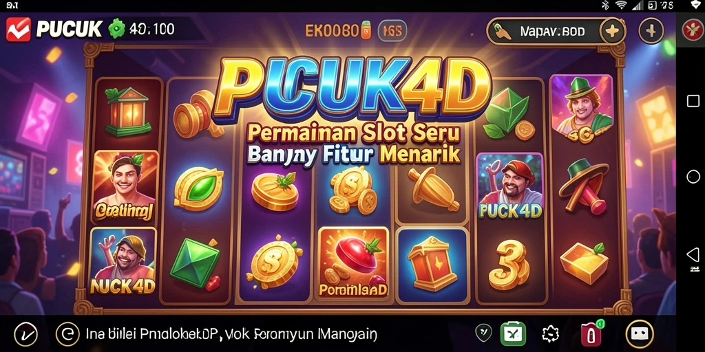 Tampilan gameplay PUCUK4D yang mendebarkan dan penuh warna.